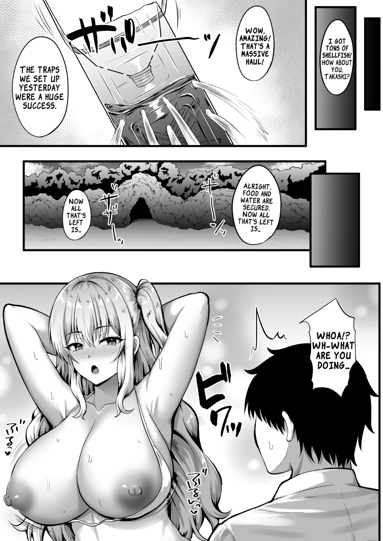 Hentai Manga Comic-The Gal and My Stranded Diary ~Our Lovey-Dovey Life Alone on a Desert Island~-Read-12